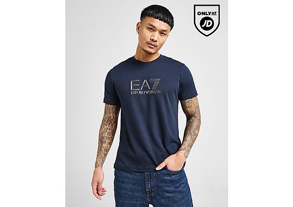 EA7 Emporio Armani Tech Logo T Shirt  Navy