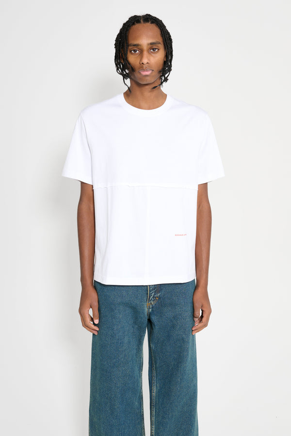 Eckhaus Latta Lapped Tee White