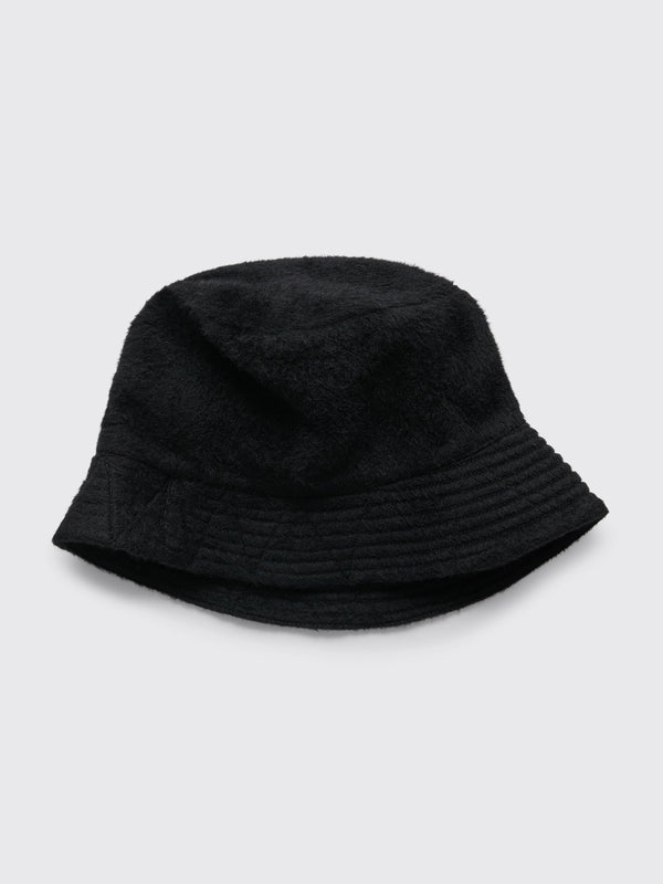 Engineered Garments Shaggy Wool Bucket Hat Black