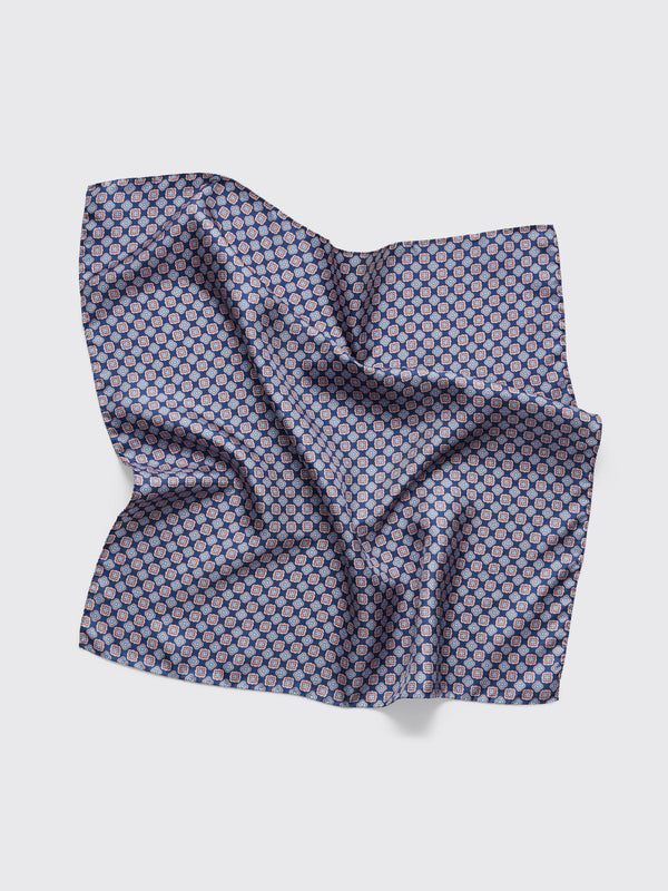 Engineered Garments Neckerchief Navy Silk Foulard