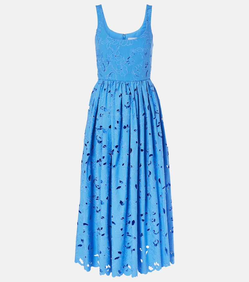 Erdem Floral cotton-blend midi dress