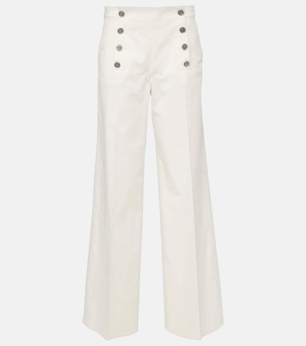 Etro Cotton-blend wide-leg pants