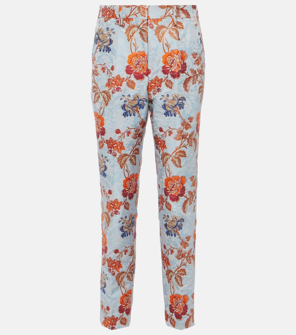 Etro Floral jacquard pants