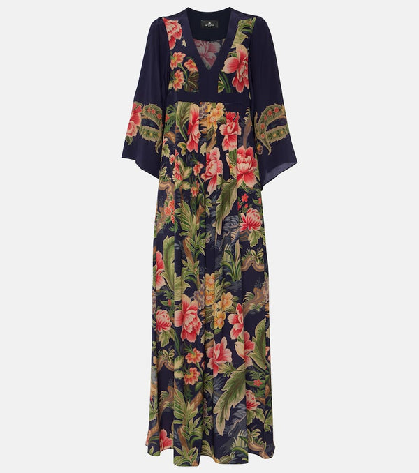 Etro Floral silk crêpe de chine maxi dress