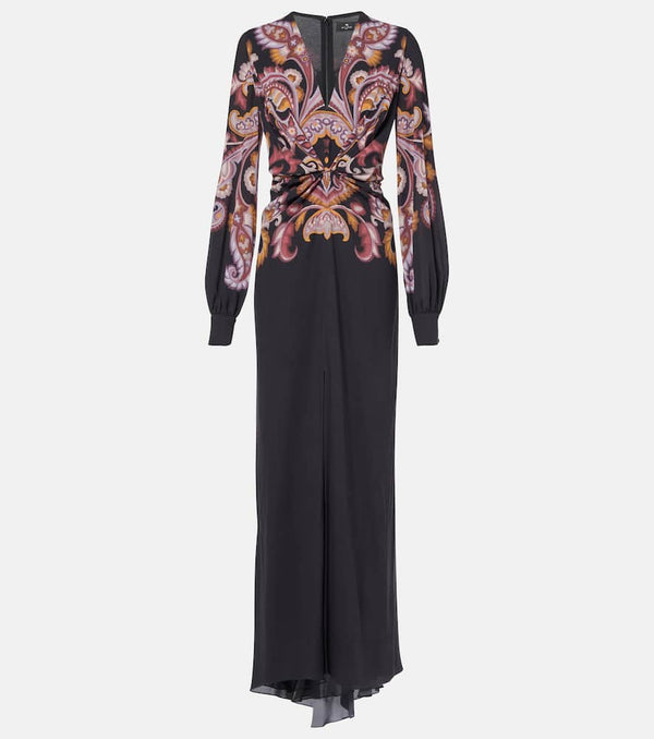 Etro Paisley sablé maxi dress