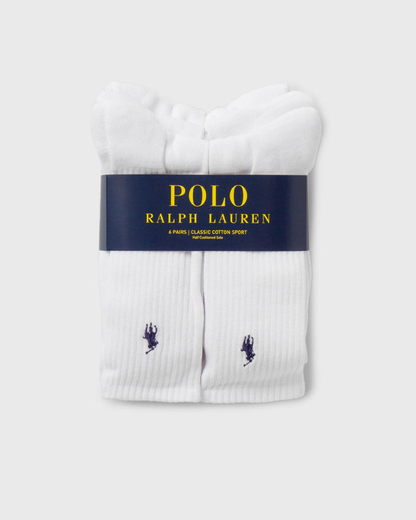 Polo Ralph Lauren CREW SOCKS 6-PACK white