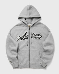 Avirex Script Hoodie Grey