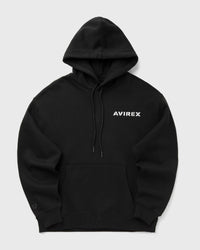 Avirex Stacked Logo Hoodie Black