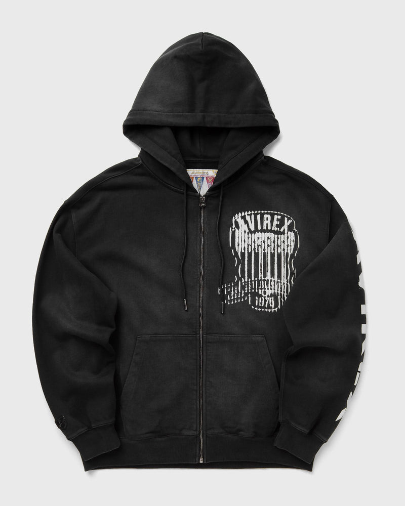 Avirex Washed Hoodie Blue