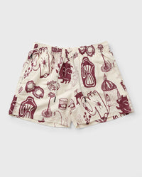 Oas Cantina Swim Shorts Red|beige