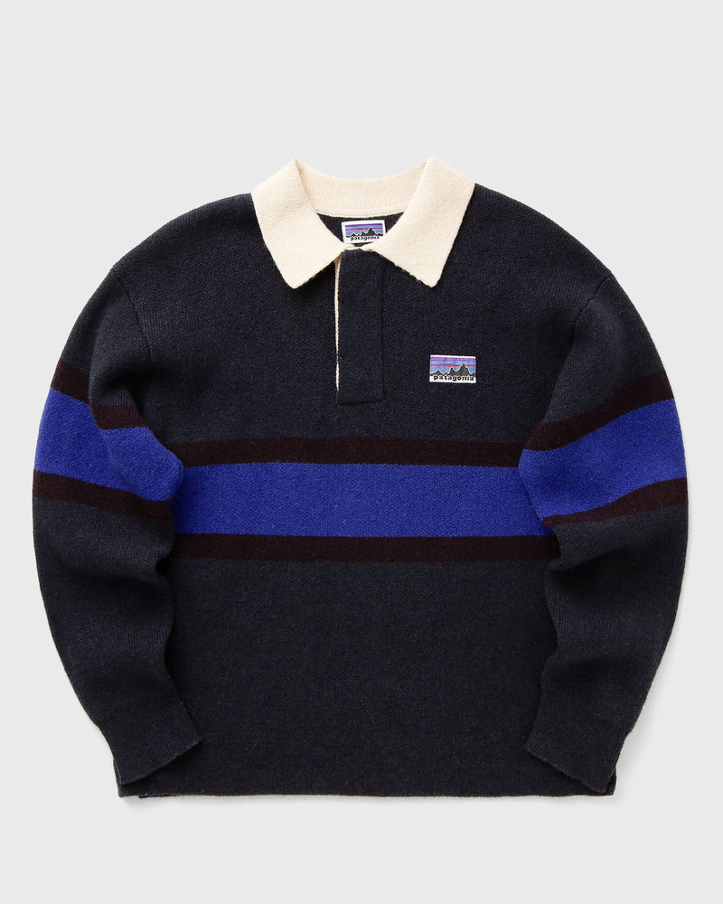 Patagonia Recycled Wool-Blend Rugby Sweater blue