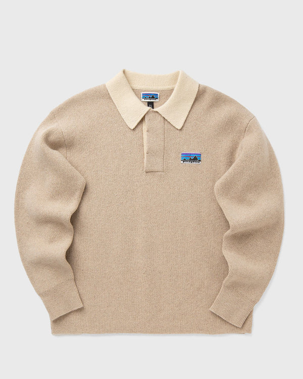 Patagonia Recycled Wool-Blend Rugby Sweater beige