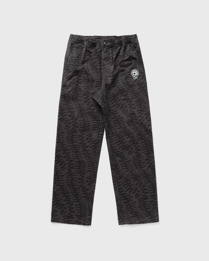 By Parra Stitched skull pants grey