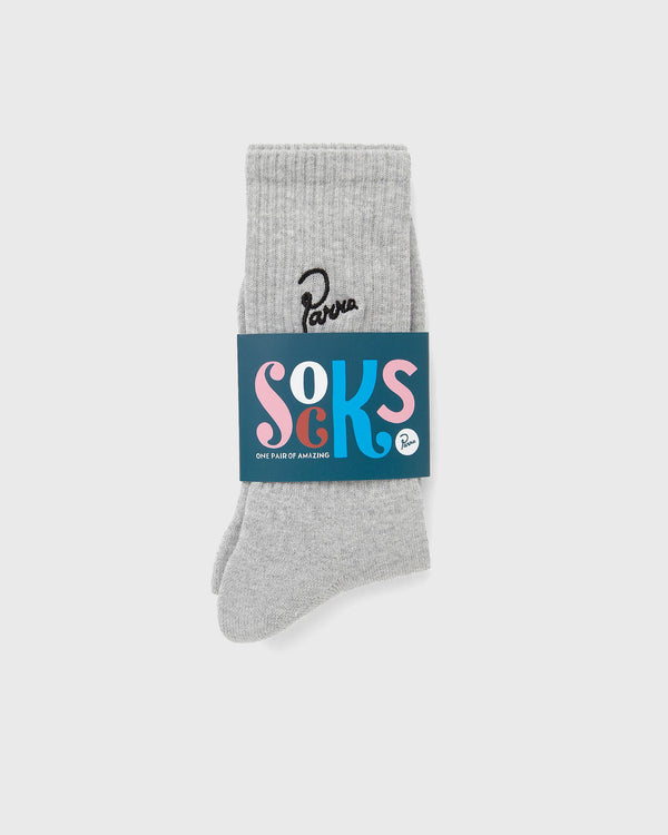 By Parra Signature crew socks grey