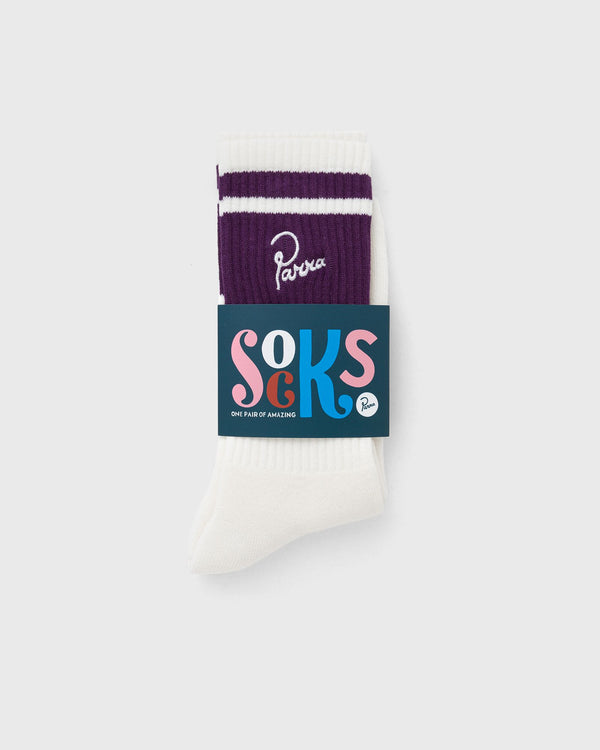 By Parra Signature striped crew socks multi