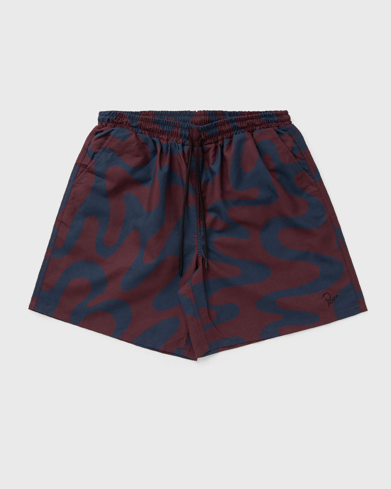 By Parra Splashed swim shorts blue|red