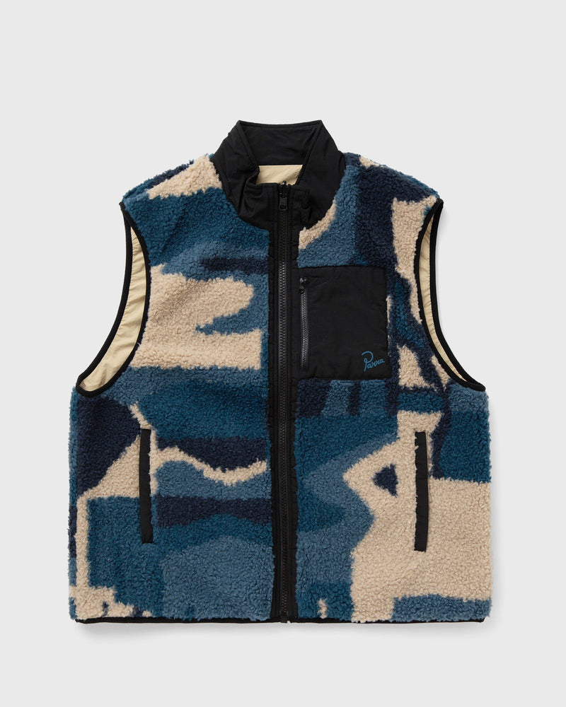 By Parra INFINITE BIRD REVERSIBLE VEST blue|beige