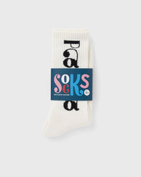 By Parra TOKYO LOGO CREW SOCKS white