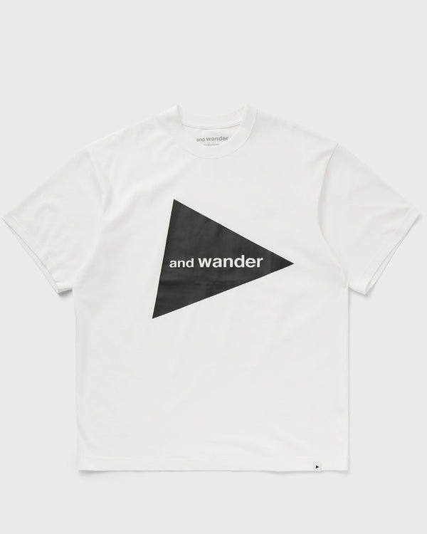 And Wander AND WANDER BIG LOGO TEE white