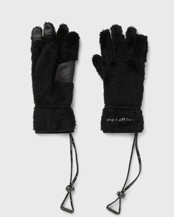 And Wander High loft fleece glove black