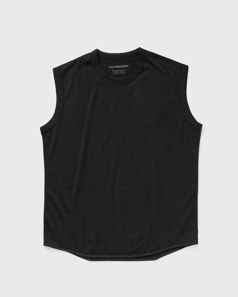 And Wander MERINO BASE TANK TOP black