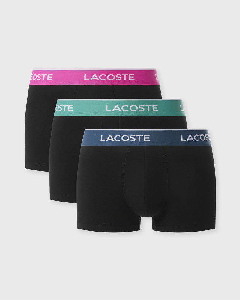 Lacoste PACK DE 3 Boxers Courts black