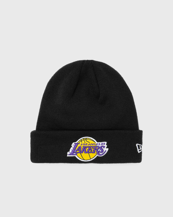 new era ESSENTIAL CUFF BEANIE LOS ANGELES LAKERS black