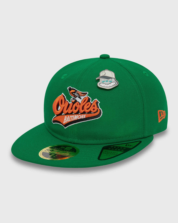 new era MLB COOP PIN 59FIFTY BALTIMORE ORIOLES OTC green