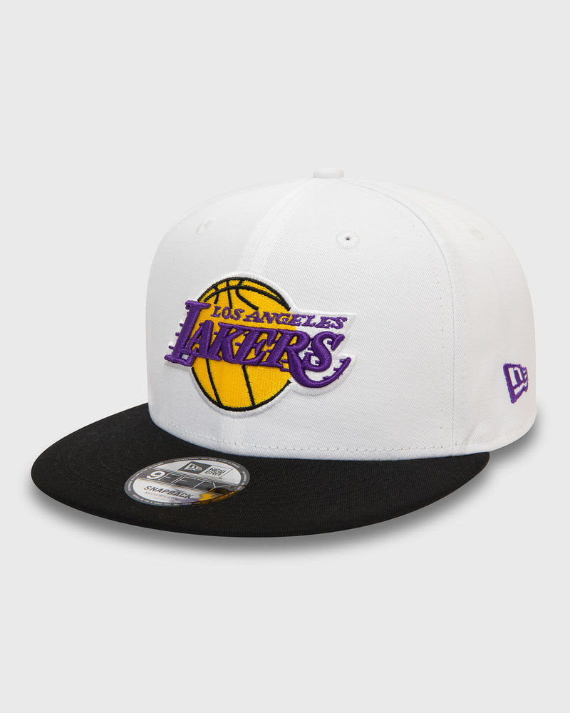 new era WHITE CROWN PATCH 9FIFTY LOS ANGELES LAKERS black|white