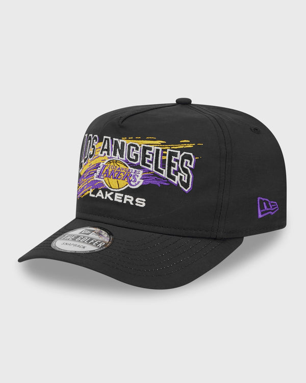 new era THROWBACK BRUSH LOS ANGELES LAKERS black