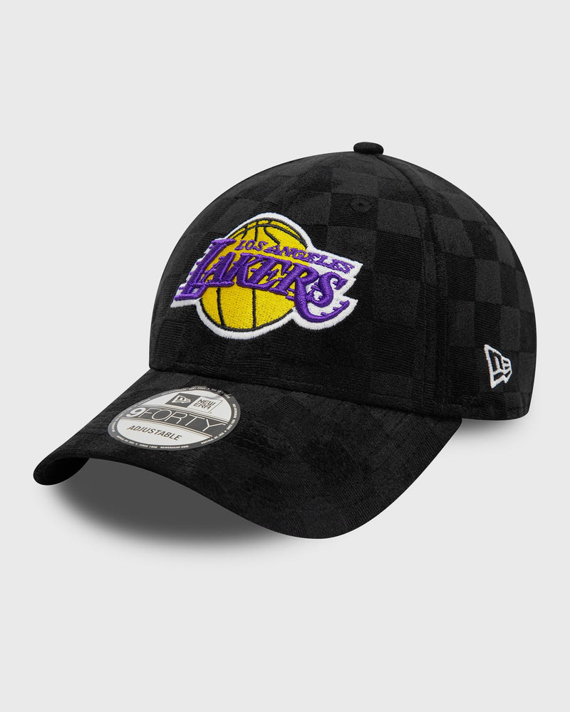 new era TONAL CHECK 9FORTY LOS ANGELES LAKERS black