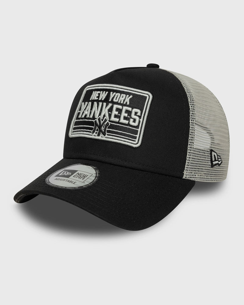 new era MLB PATCH TRUCKER NEW YORK YANKEES black