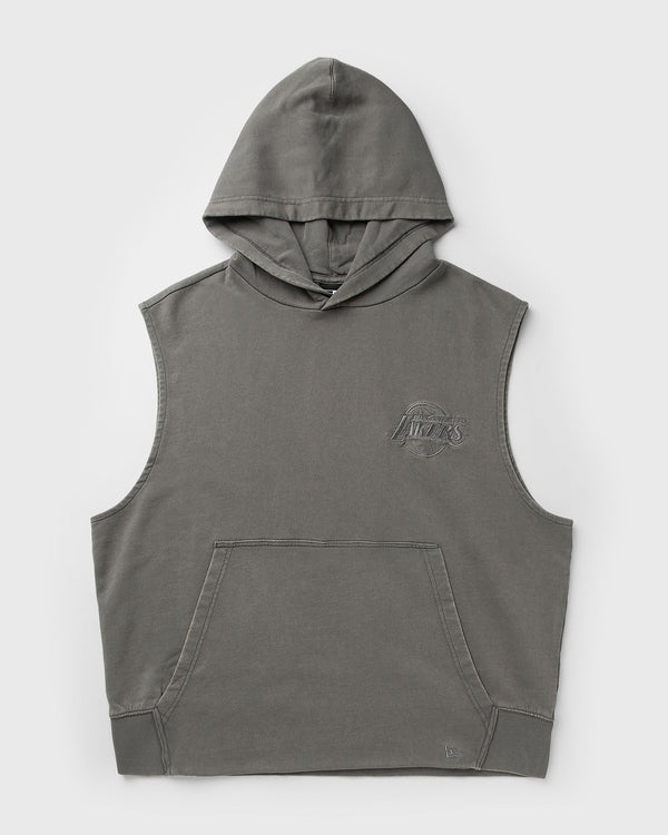 new era NBA WASHED SLEEVELESS HOODIE LOS ANGELES LAKERS grey