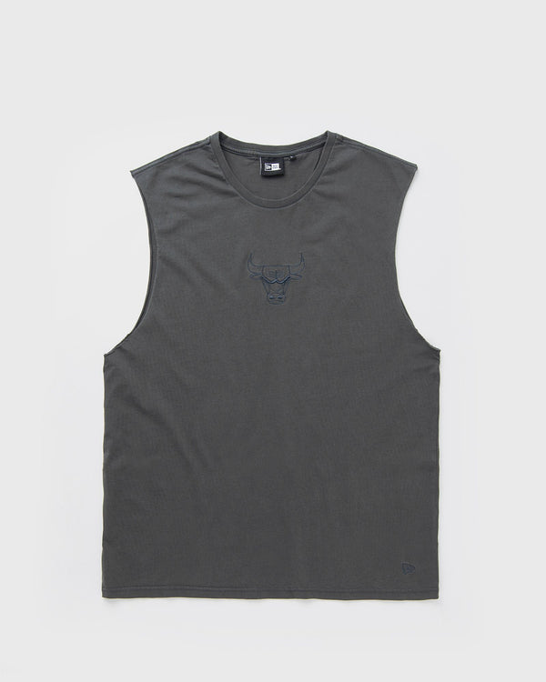 new era NBA WASHED SLEEVELESS TEE CHICAGO BULLS grey