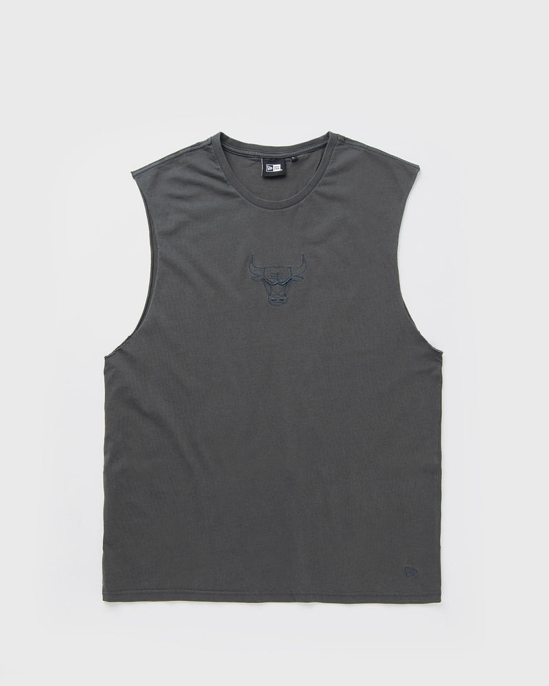 new era NBA WASHED SLEEVELESS TEE CHICAGO BULLS grey