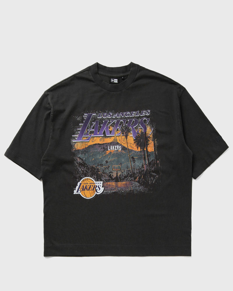 new era NBA WASHED GRPHC TEE LOS ANGELES LAKERS grey