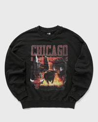 New Era NBA Washed Grphc OS CREW Hoodie Chicago Bulls grey