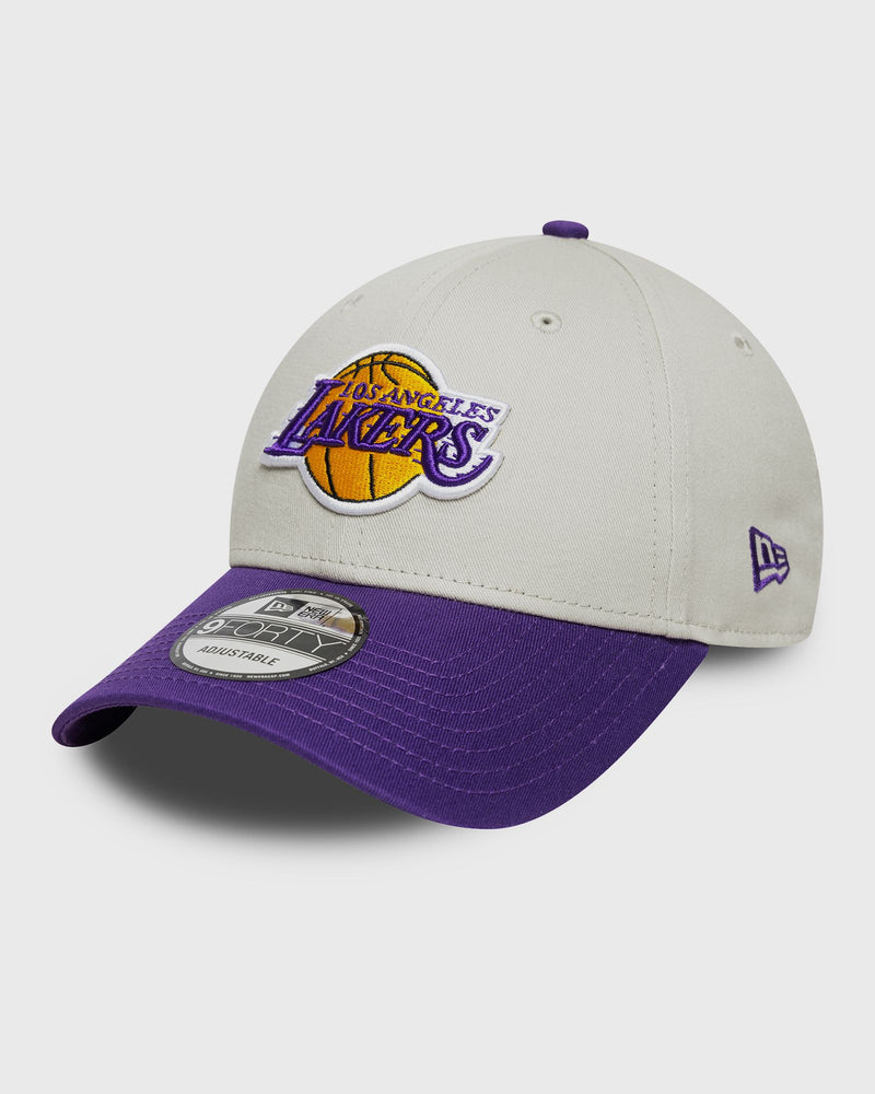 new era COLOUR BLOCK 9FORTY LOS ANGELES LAKERS purple|white