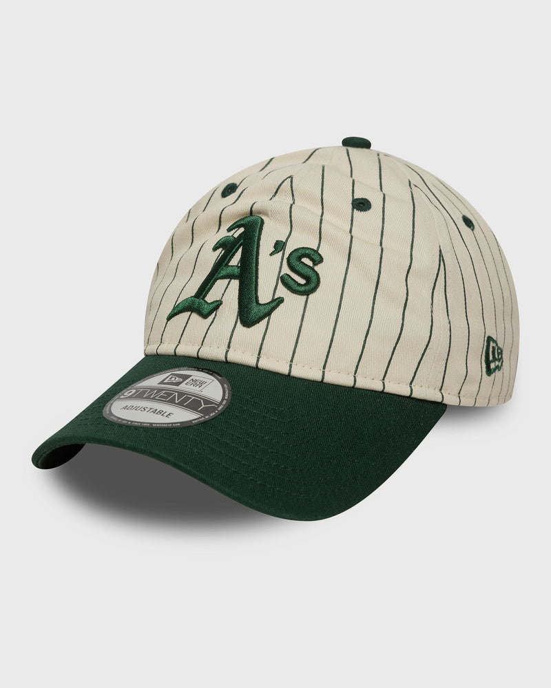 new era PINSTRIPE 9TWENTY OAKLAND ATHLETICS green