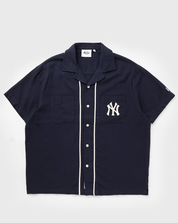 new era MLB PIPING REVERE SHIRT NEW YORK YANKEES blue