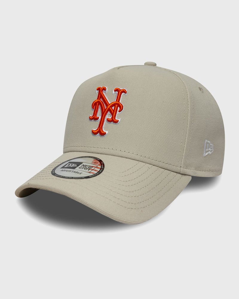 New Era Outline Script Eframe New York Mets Beige