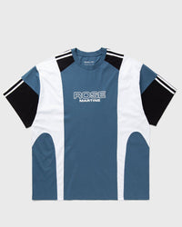 Martine Rose Oversized Panelled TEE blue