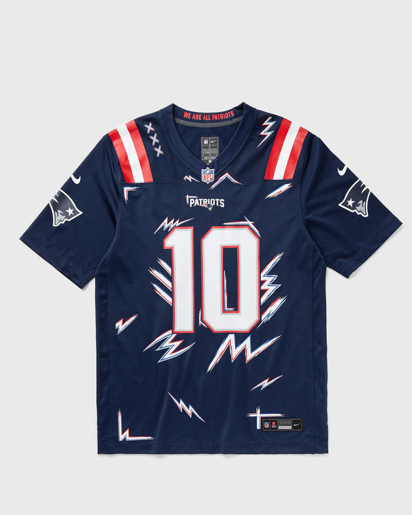 Fanatics Nike X Hard New England Patriots Game Jersey-Drake Maye 10