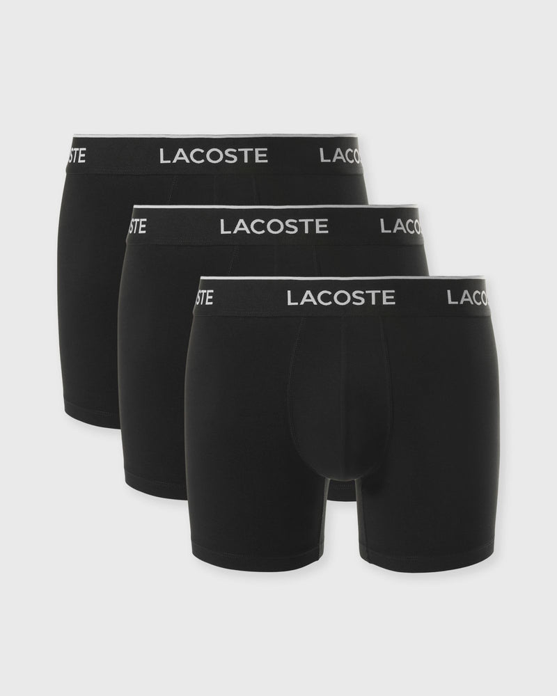 Lacoste PACK DE 3 Boxers Longs black