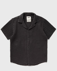 OAS Nearly Black Cuba Waffle Shirt