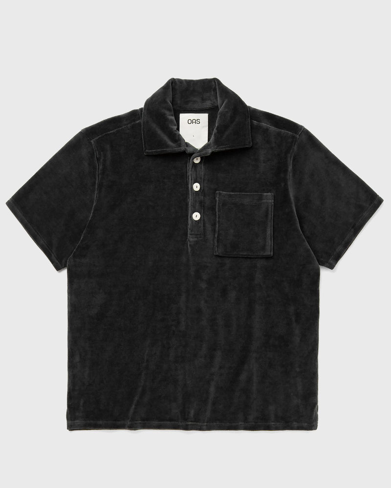 OAS Nearly Black Girona Velour Shirt black