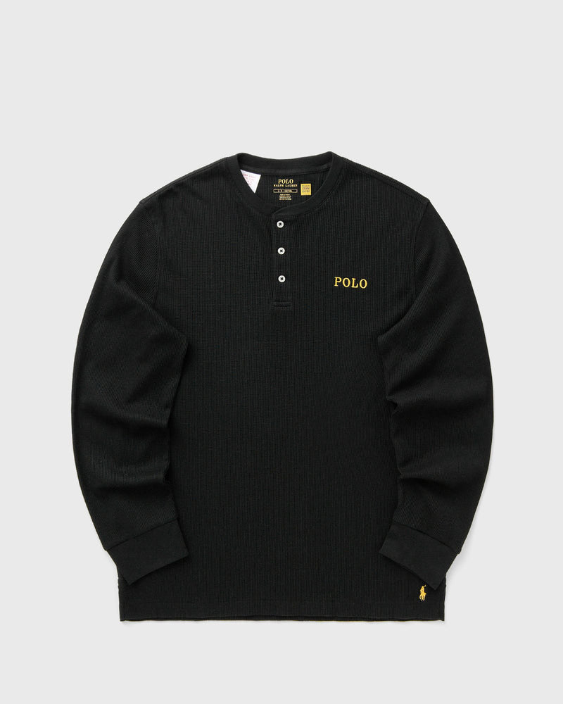 Polo Ralph Lauren L/S HENLEY-SLEEP-TOP black