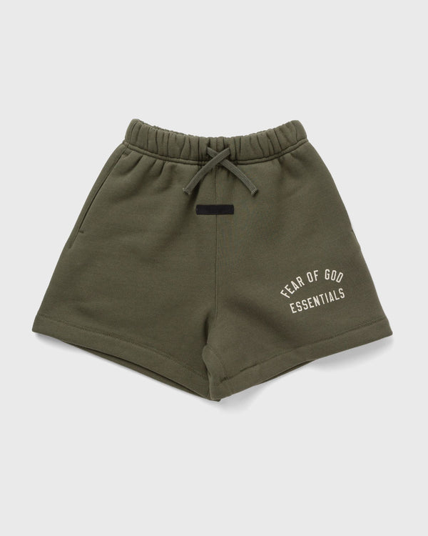 Fear of God Essentials FLEECE SOCCER SHORT green