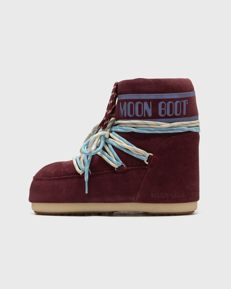 moon boot MB ICON LOW SUEDE LACES red
