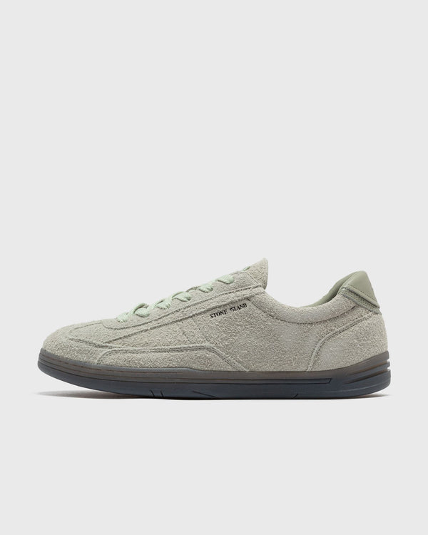 Stone Island SUEDE LEATHER LACE-UP SNEAKER grey